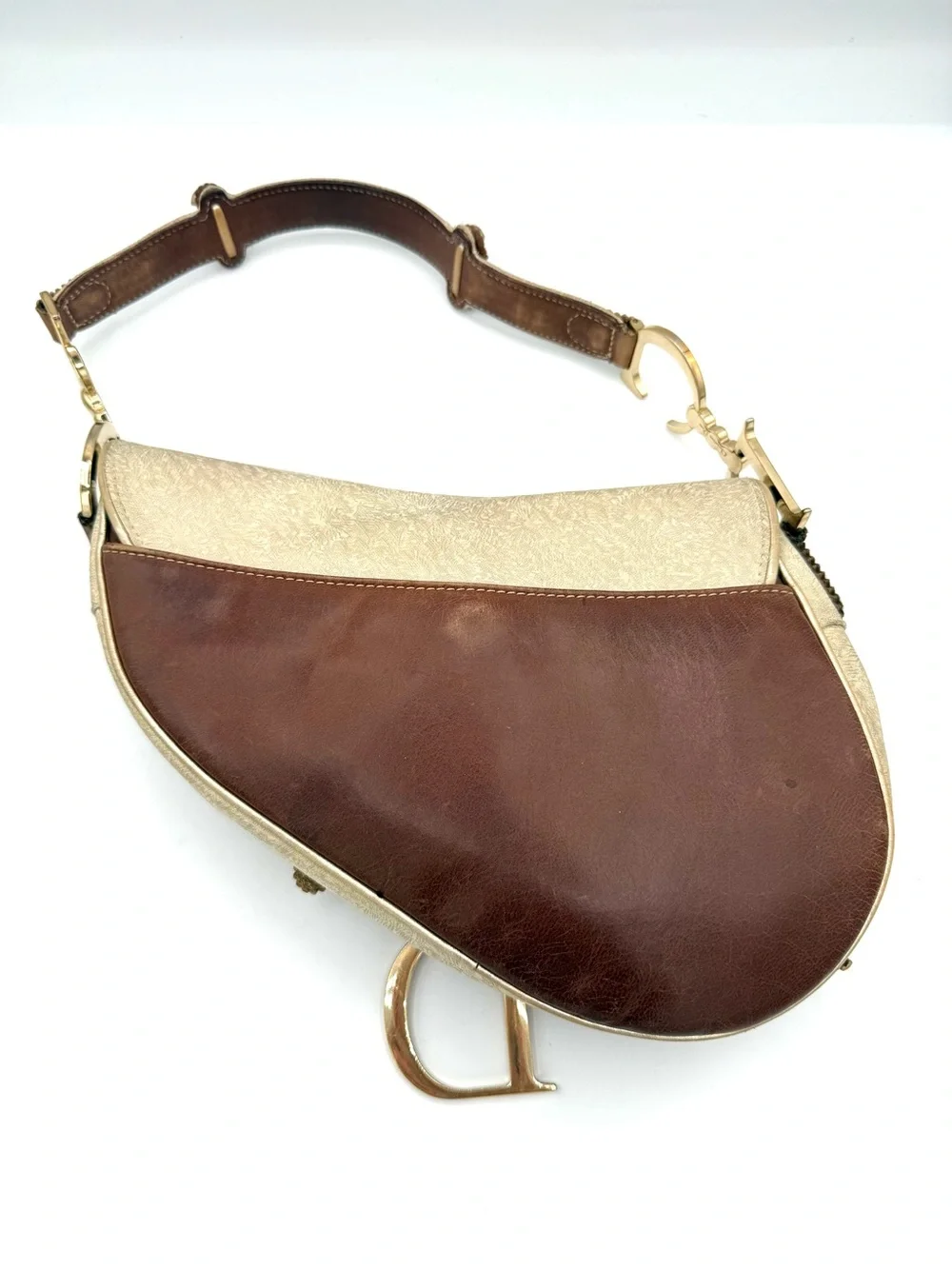 Dior Limited Edition Galliano Western Saddle Bag with 'D' Charm